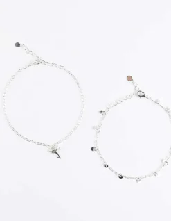 Sale Fu&szlig;kette - 2er-Pack Damen Accessoires