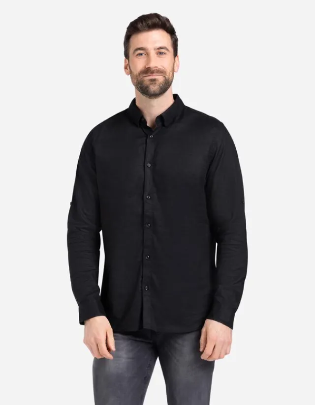 New Hemd - Leinen-Mix Herren Hemden