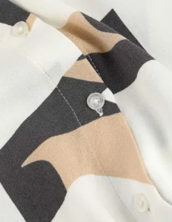 Fashion Hemdbluse - Allover-Print - Damen Tops