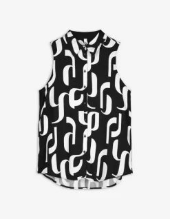 Sale Hemdbluse - Allover-Print - Damen Tops