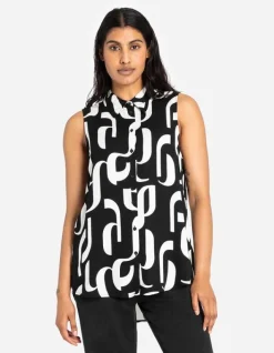 Sale Hemdbluse - Allover-Print - Damen Tops