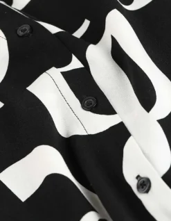 Sale Hemdbluse - Allover-Print - Damen Tops