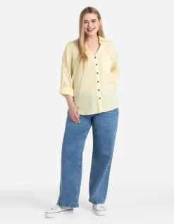 Discount Hemdbluse - Ärmel mit fixiertem Aufschlag Damen Blusen
