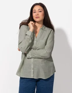 New Hemdbluse - Baumwolle - Damen Blusen