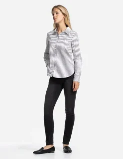 Fashion Hemdbluse - Baumwoll-Mix - Damen Blusen