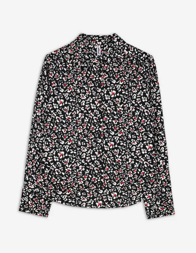 Fashion Hemdbluse - Florales Muster - Damen Blusen