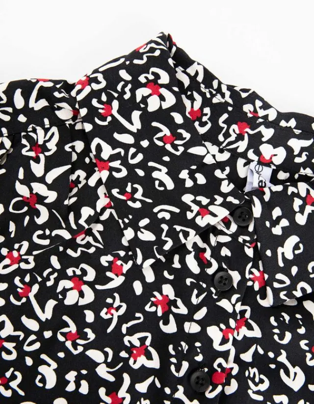 Fashion Hemdbluse - Florales Muster - Damen Blusen
