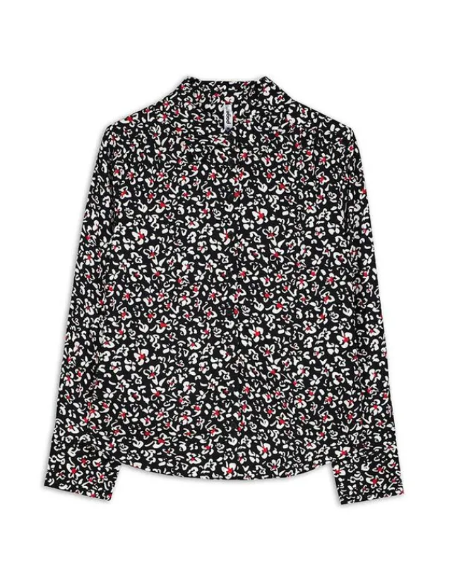 Fashion Hemdbluse - Florales Muster - Damen Blusen