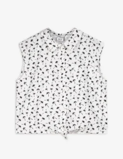 Sale Hemdbluse - Knotendetail Kinder Mädchenkleidung