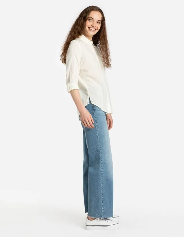 Best Hemdbluse - Regulierbare Ärmellänge Damen Blusen