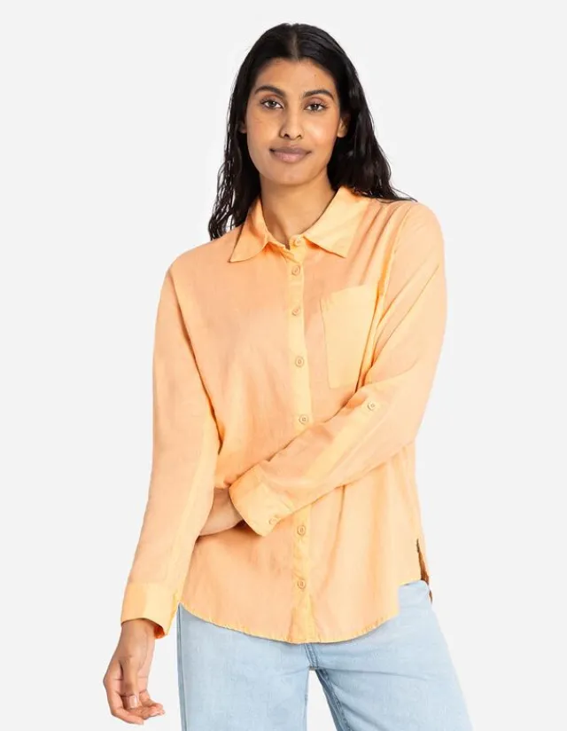Sale Hemdbluse - Regulierbare Ärmellänge Damen Blusen