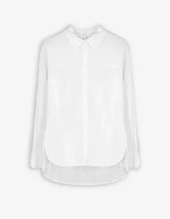 Discount Hemdbluse - verl&auml;ngerte R&uuml;ckseite Damen Blusen