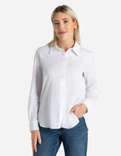 Discount Hemdbluse - verl&auml;ngerte R&uuml;ckseite Damen Blusen