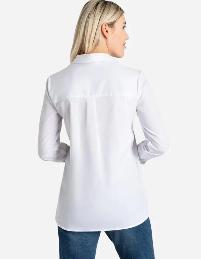 Discount Hemdbluse - verlängerte Rückseite Damen Blusen