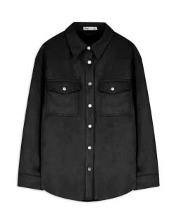 Clearance Hemdjacke - Lederoptik - Damen Jacken