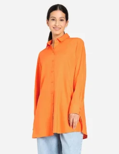 New Hemdkleid - Leinen-Mix Damen Blusen