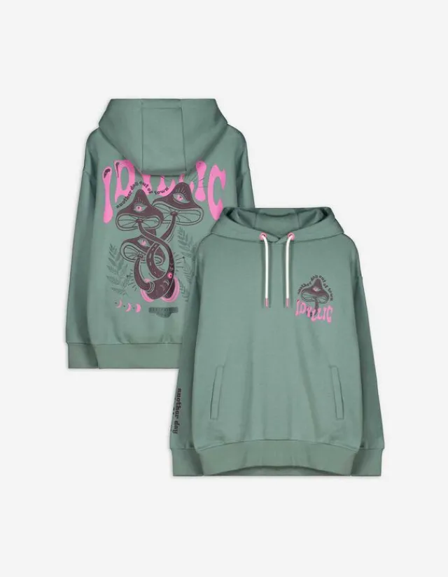 Fashion Hoodie - Rückenprint - Damen Sweatshirts