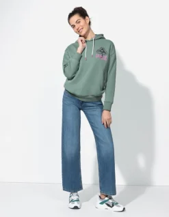 Fashion Hoodie - R&uuml;ckenprint - Damen Sweatshirts