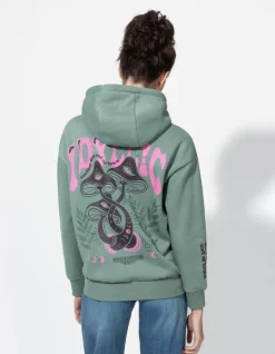 Fashion Hoodie - Rückenprint - Damen Sweatshirts