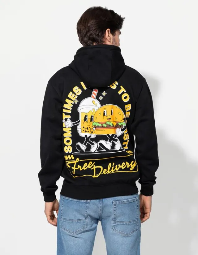 Hot Hoodie - Rückenprint - Herren Sweatshirts
