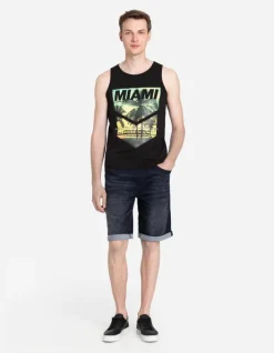 New Jeansshorts - Wascheffekte - Herren Jeans