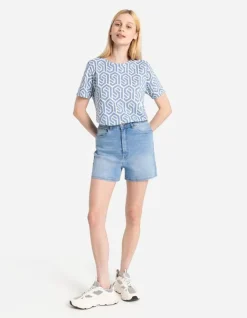 Fashion Jeansshorts - Weites Bein Damen Jeans