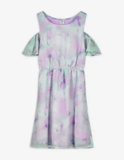 Hot Kleid in A-Linie - &Auml;rmel mit Volants Kinder Mädchenkleidung