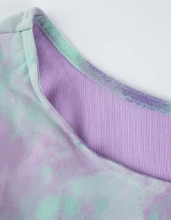 Hot Kleid in A-Linie - &Auml;rmel mit Volants Kinder Mädchenkleidung