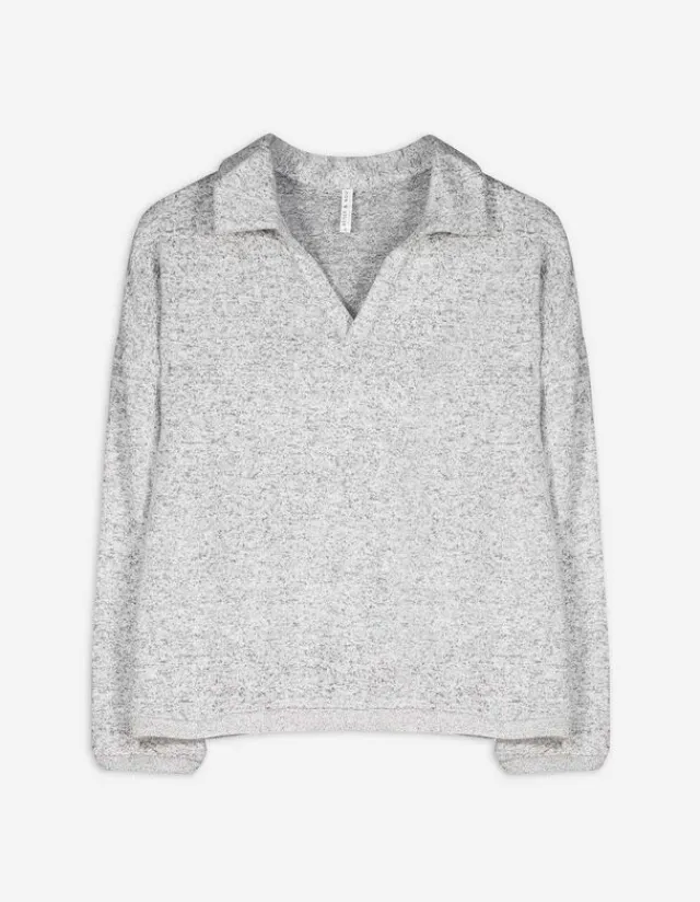 Online Langarm-Poloshirt - Soft-Touch Damen Langarmshirts