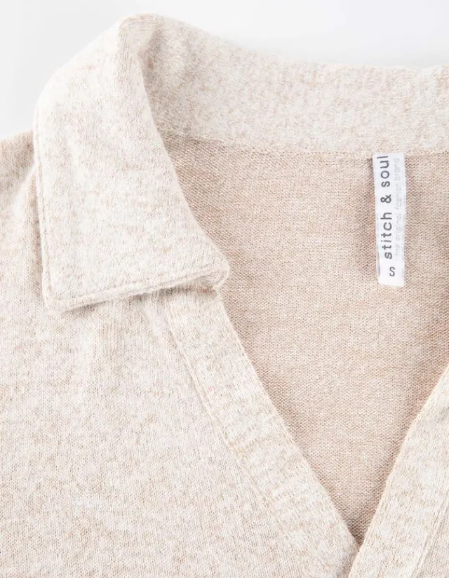 New Langarm-Poloshirt - Soft-Touch Damen Langarmshirts