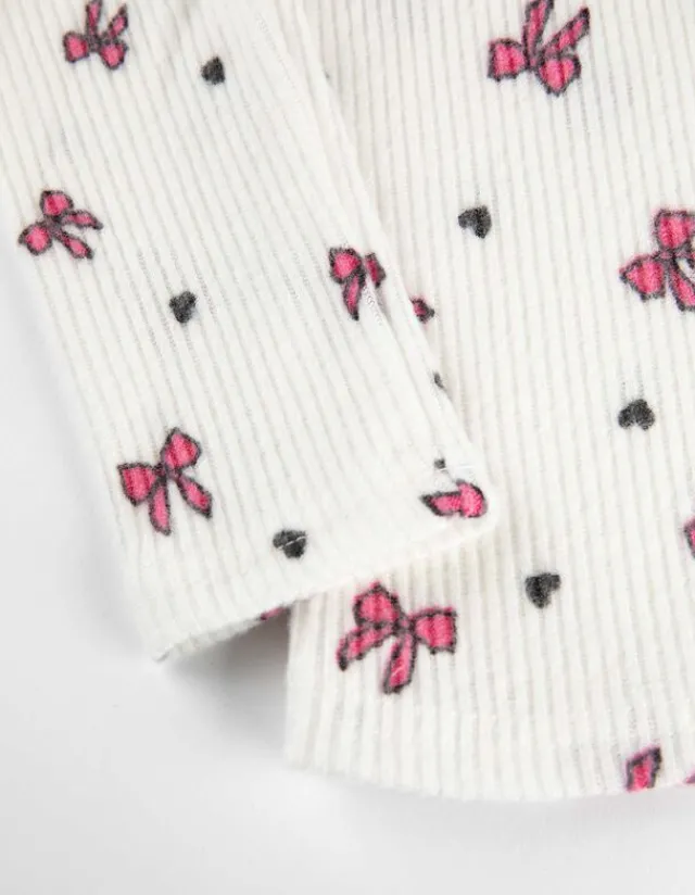 Discount Langarmshirt - Ärmel mit Volants - Kinder Mädchenkleidung
