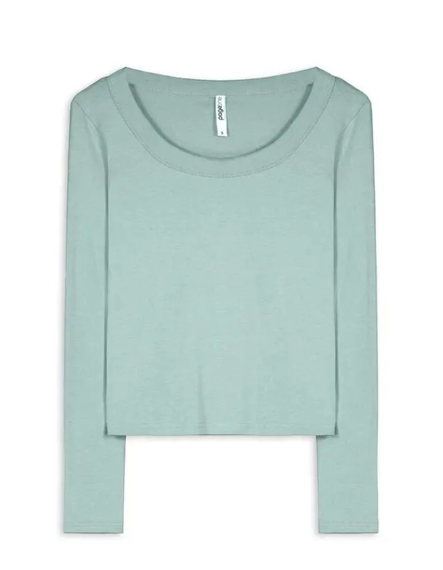 Fashion Langarmshirt - Baumwoll-Mix - Damen Langarmshirts
