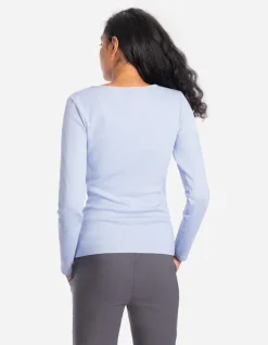 New Langarmshirt - Baumwoll-Mix - Damen Damenmode Unter 10 Euro|Langarmshirts