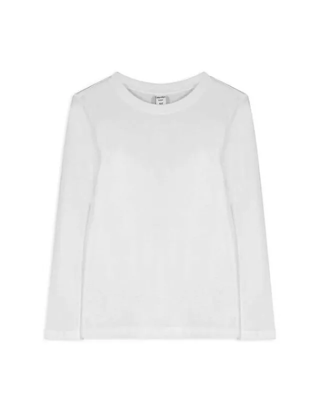 Outlet Langarmshirt - einfarbig - Kinder Jungenkleidung