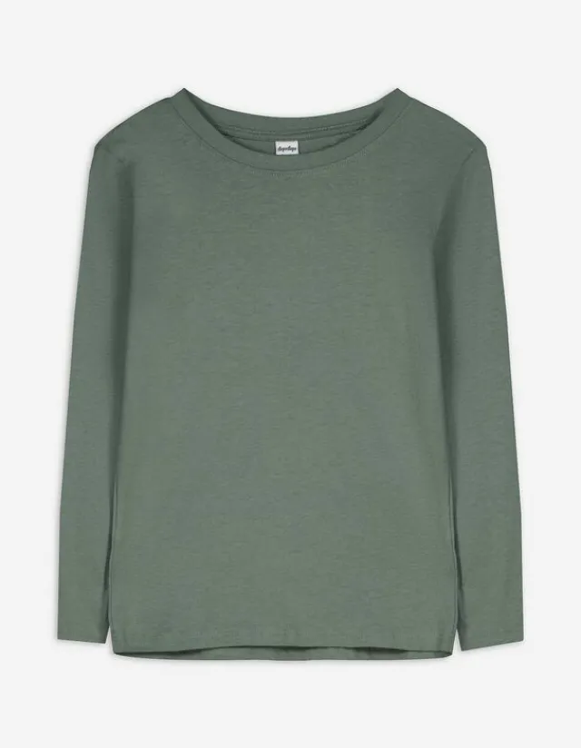 Clearance Langarmshirt - einfarbig - Kinder Jungenkleidung