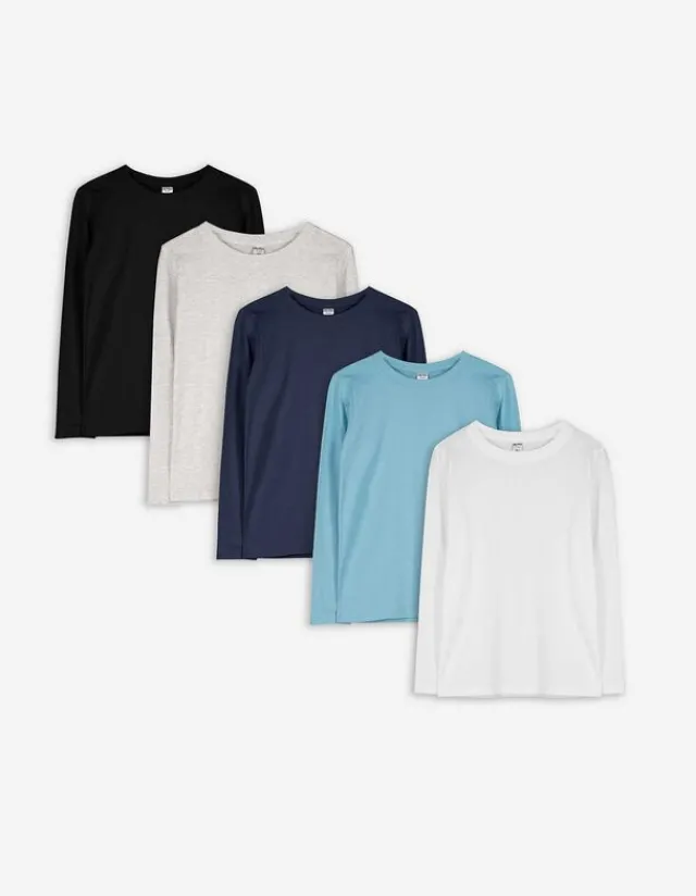 Hot Langarmshirt - 5er-Pack Kinder Jungenkleidung