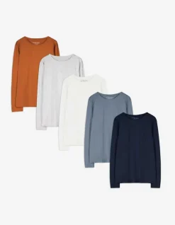 Discount Langarmshirt - 5er-Pack Kinder Jungenkleidung