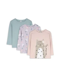 Discount Langarmshirt - 3er-Pack Kinder Baby-mädchen (56-92)|Mädchenkleidung