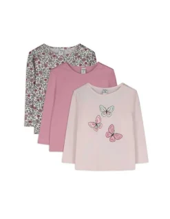 Sale Langarmshirt - 3er-Pack Kinder Baby-mädchen (56-92)|Mädchenkleidung
