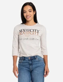 New Langarmshirt - Frontprint Damen Langarmshirts
