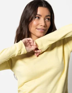Clearance Langarmshirt - Gerollte Abschl&uuml;sse - Damen Pullover