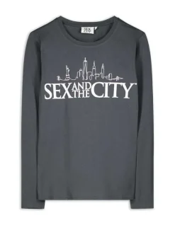 Hot Langarmshirt - Glitzerprint Damen Langarmshirts
