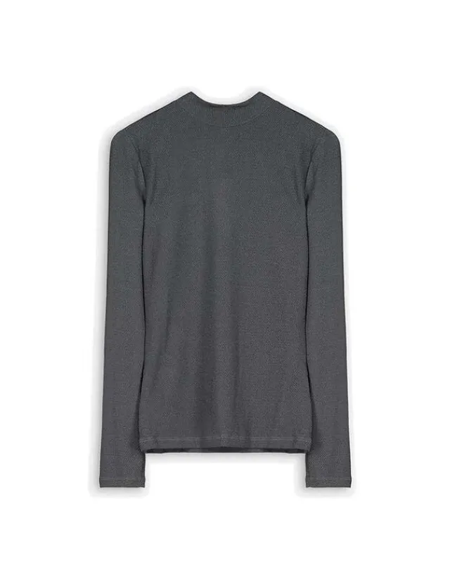 Fashion Langarmshirt - Glitzerstoff - Damen Langarmshirts