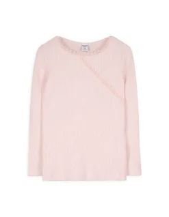 Discount Langarmshirt - Häkelspitze - Kinder Mädchenkleidung