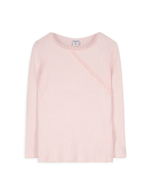 Discount Langarmshirt - Häkelspitze - Kinder Mädchenkleidung