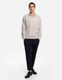 New Langarmshirt - Hemdkragen - Herren Sweatshirts