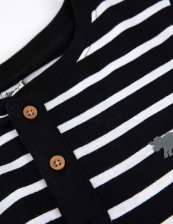 Discount Langarmshirt - Henley-Ausschnitt - Kinder Jungenkleidung