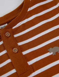 Outlet Langarmshirt - Henley-Ausschnitt - Kinder Jungenkleidung