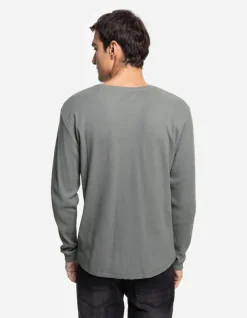 Hot Langarmshirt - Henley-Ausschnitt - Herren Langarmshirts