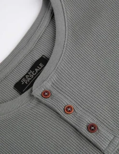 Hot Langarmshirt - Henley-Ausschnitt - Herren Langarmshirts